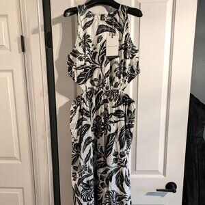 WhoWhatWear Batik Floral Dress L